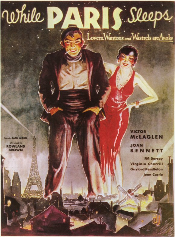 L'affiche du film While Paris Sleeps