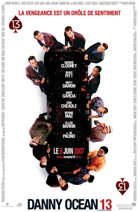 L'affiche du film Danny Ocean 13