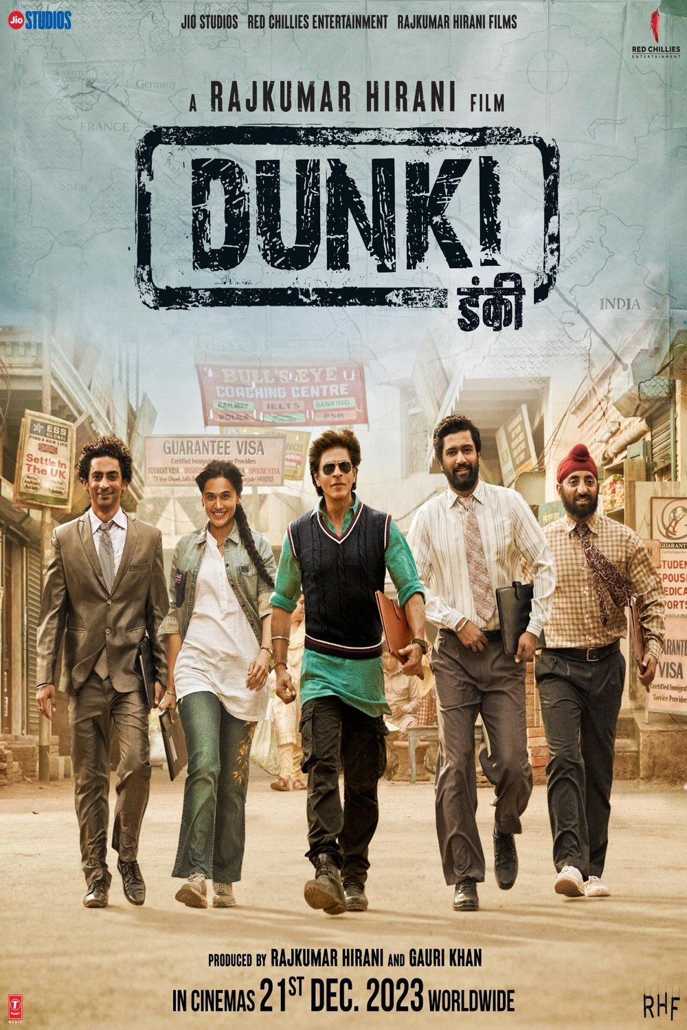 L'affiche du film Dunki