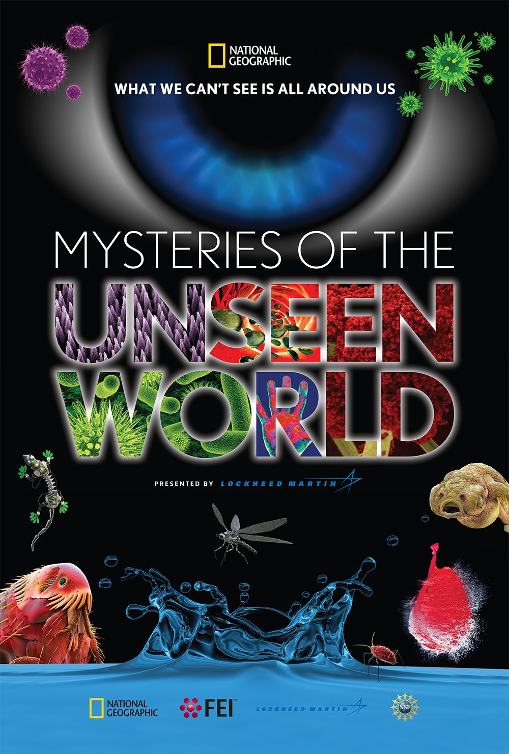 L'affiche du film Les mystères du monde invisible