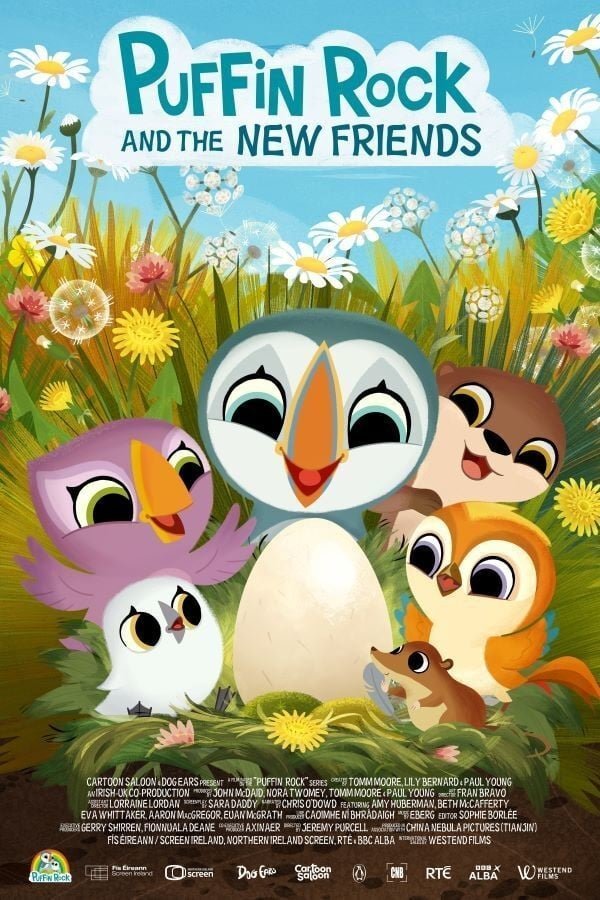 L'affiche du film Puffin Rock and the New Friends