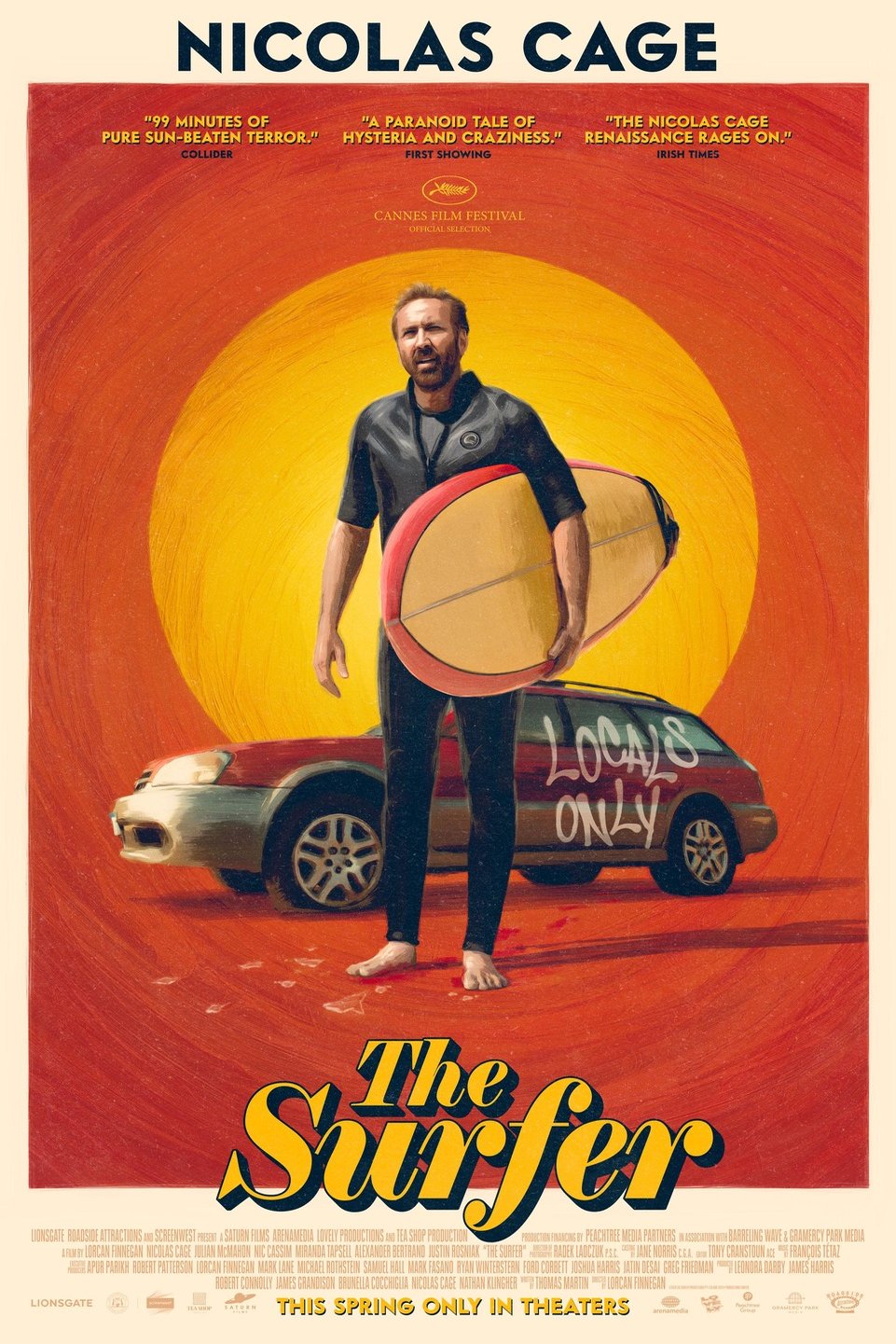 L'affiche du film The Surfer