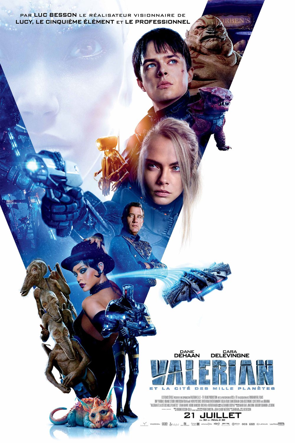 L'affiche du film Valérian et la Cité des Mille Planètes