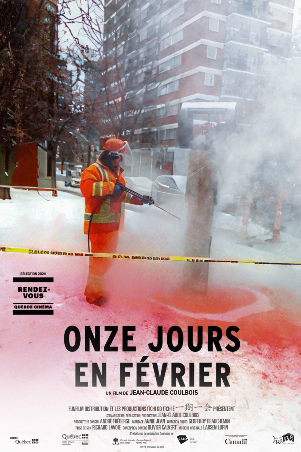 L'affiche du film Onze jours en février