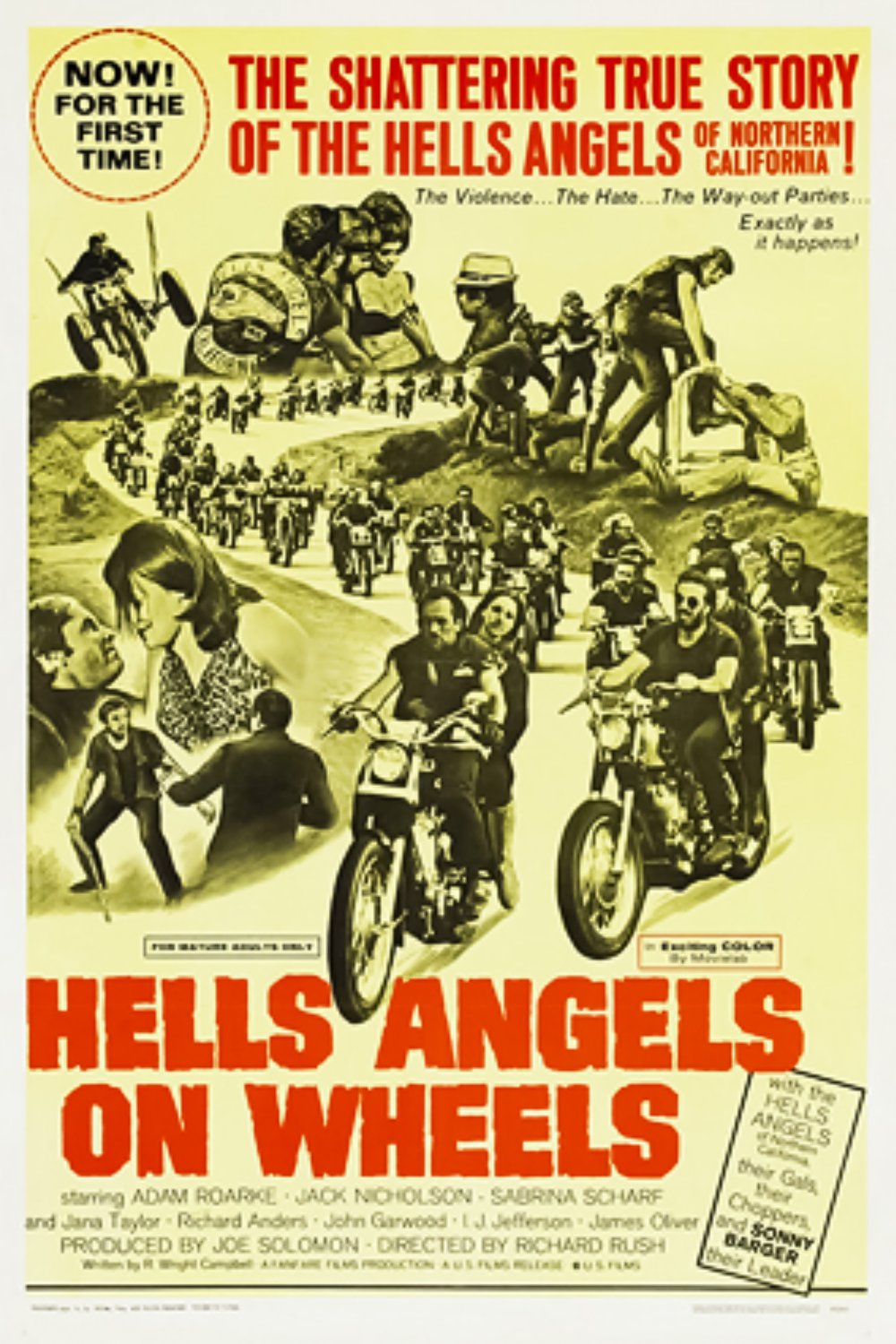 L'affiche du film Hells Angels on Wheels