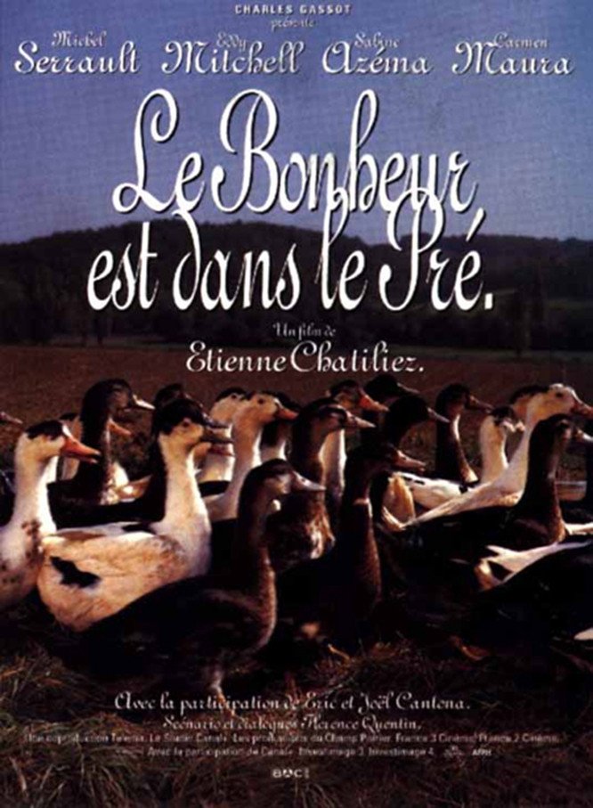 L'affiche du film Le Bonheur est dans le pré
