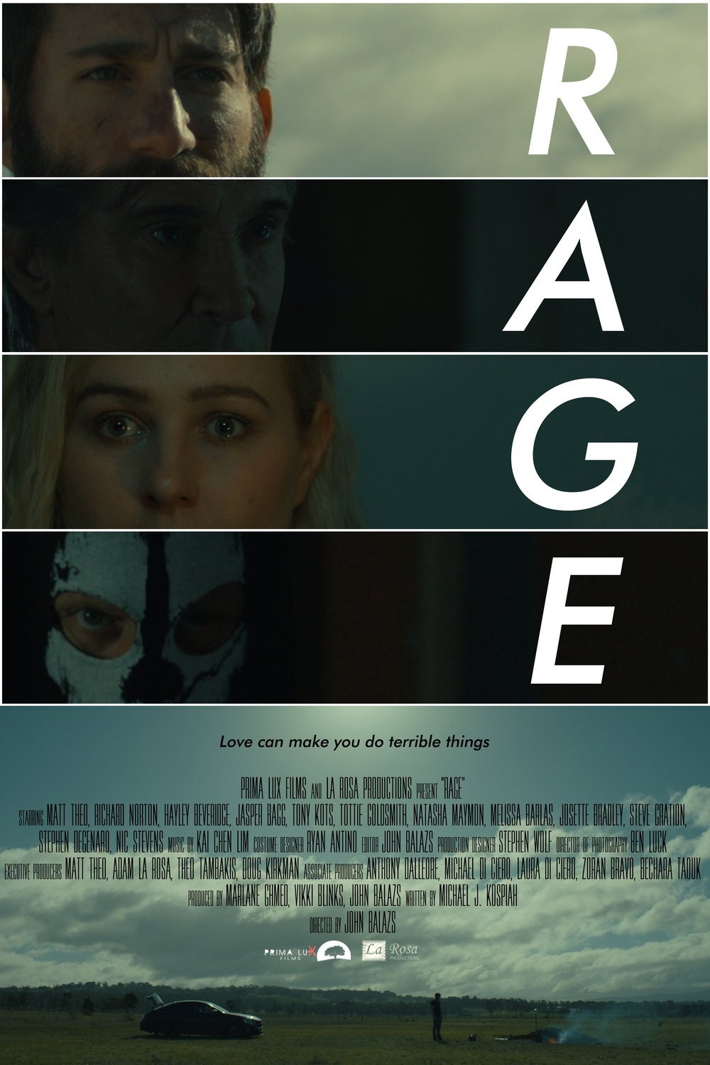 L'affiche du film Rage