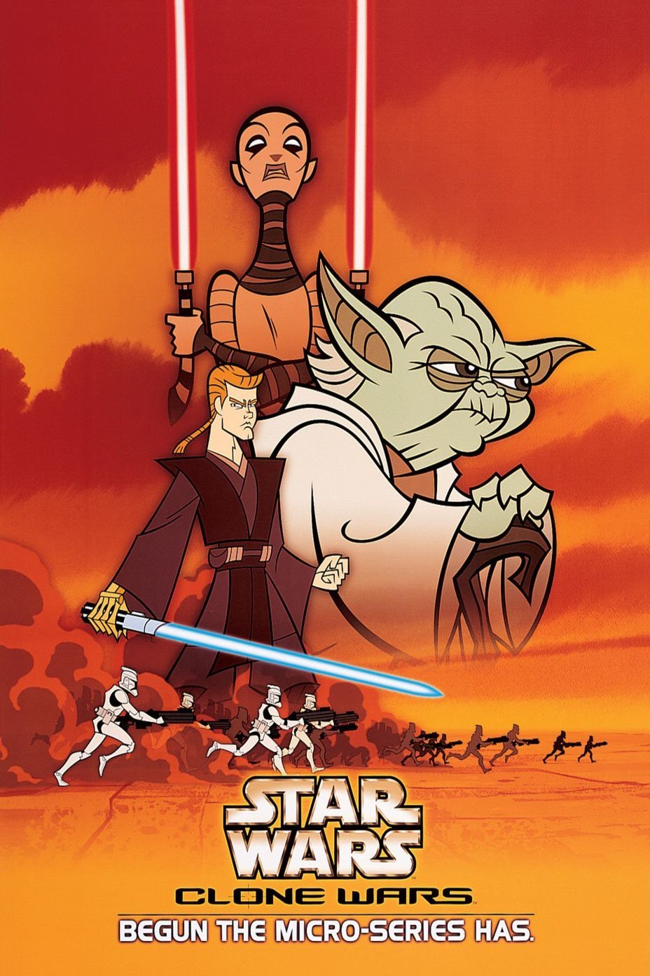 L'affiche du film Star Wars Vintage: Clone Wars 2D Micro-Series