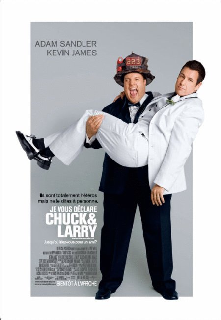 L'affiche du film Je vous déclare Chuck et Larry