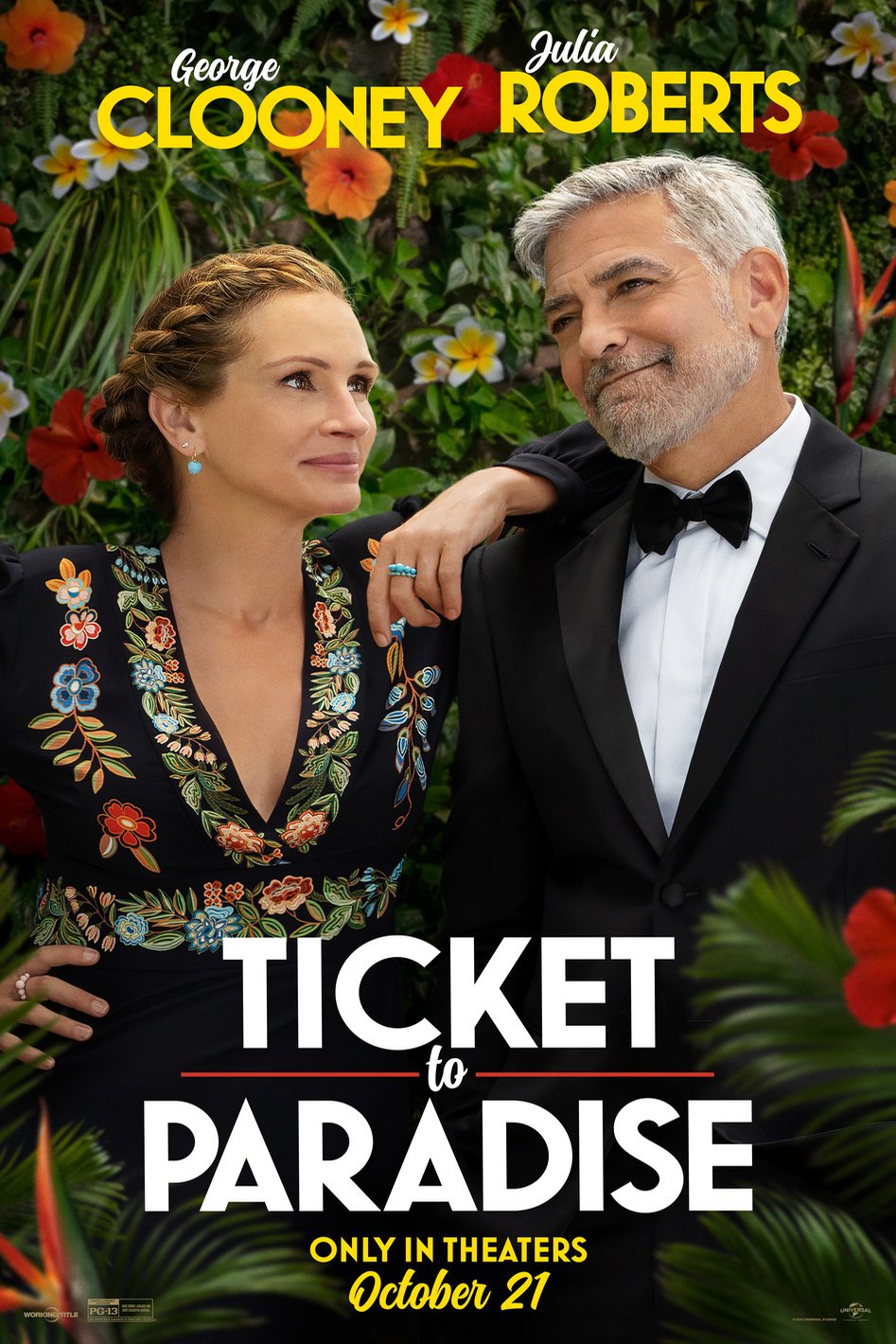 L'affiche du film Ticket to Paradise