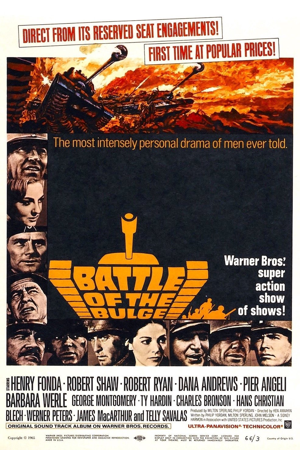 L'affiche du film Battle of the Bulge