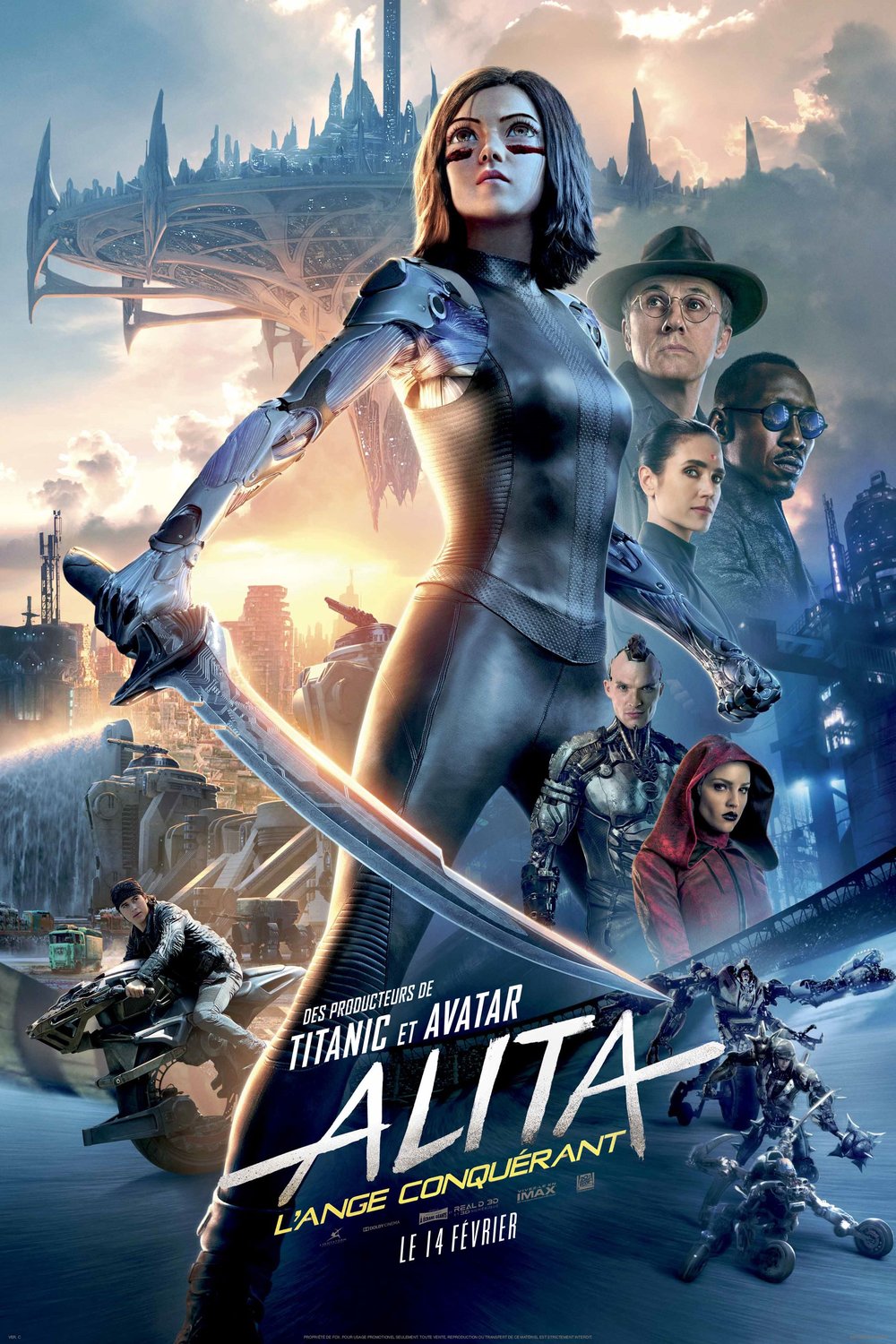 L'affiche du film Alita: L'ange conquérant