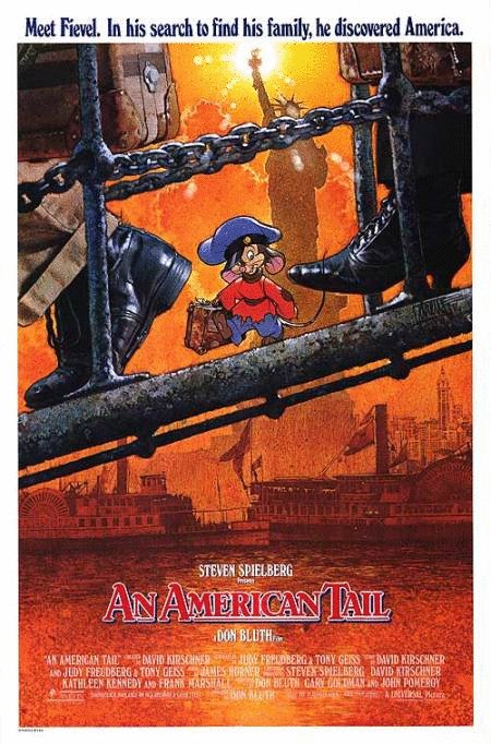L'affiche du film Fievel et le Nouveau Monde
