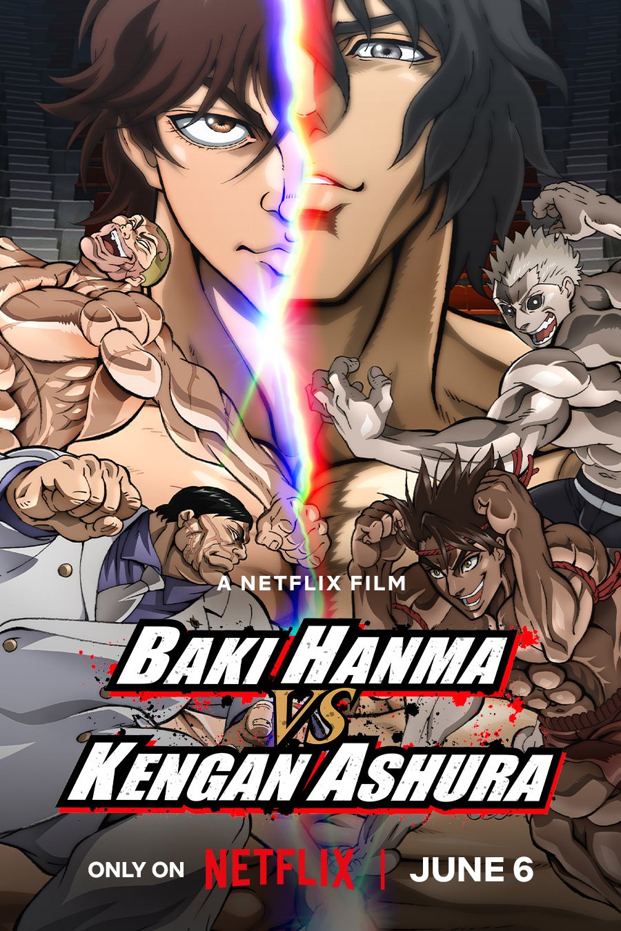 L'affiche du film Baki Hanma VS Kengan Ashura