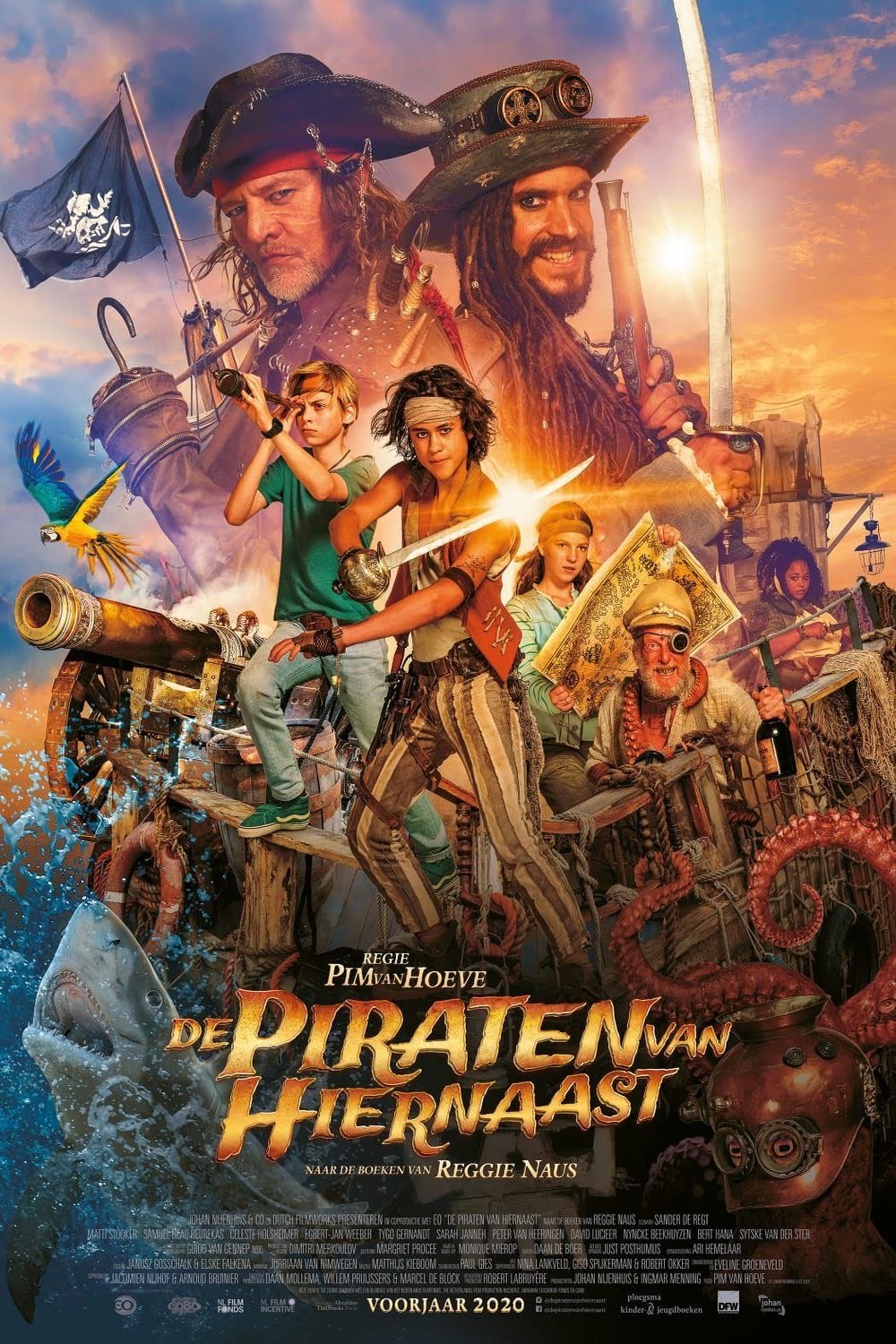 L'affiche du film De piraten van hiernaast