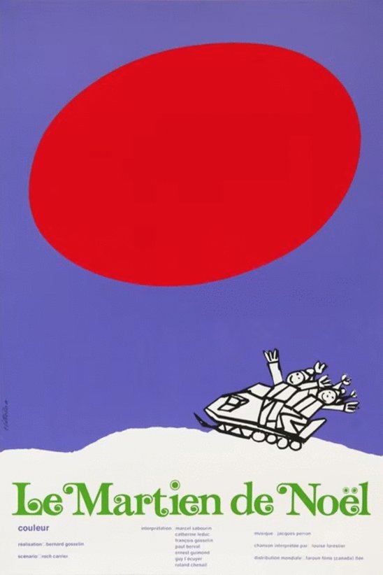 L'affiche du film Le martien de Noël