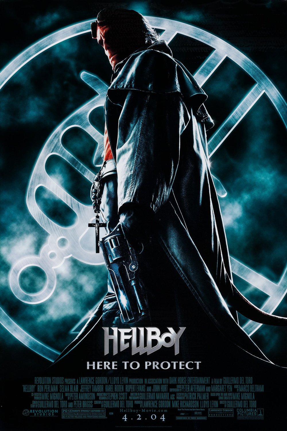 L'affiche du film Hellboy v.f.