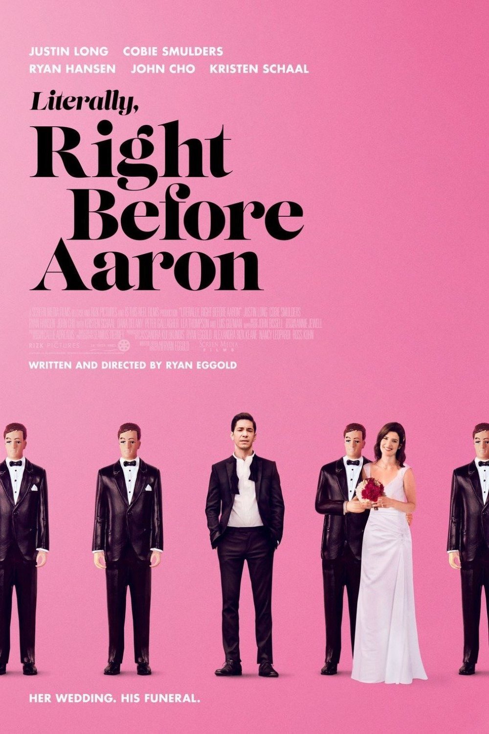 L'affiche du film Literally, Right Before Aaron