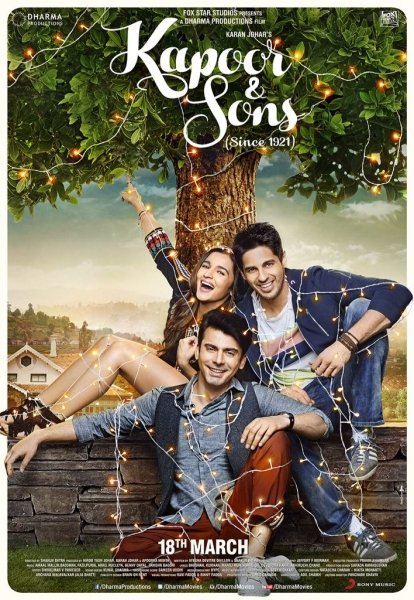 L'affiche du film Kapoor and Sons