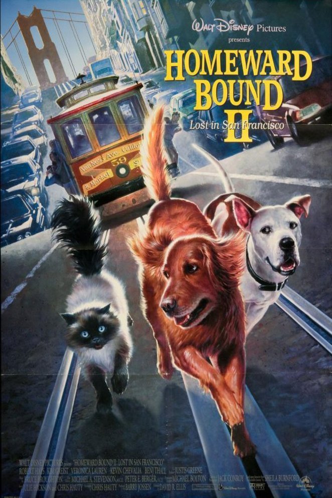 L'affiche du film Homeward Bound II: Lost in San Francisco