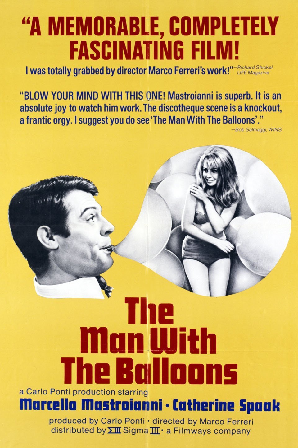 L'affiche du film Break-up, érotisme et ballons rouges