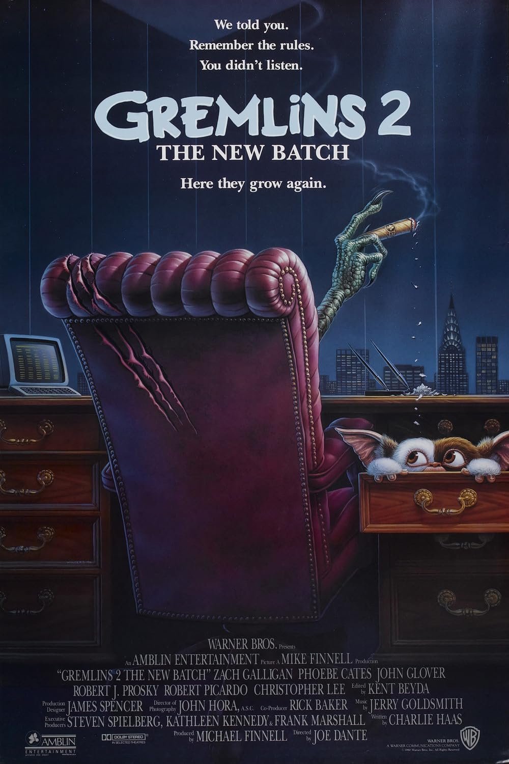 L'affiche du film Gremlins 2: La nouvelle génération