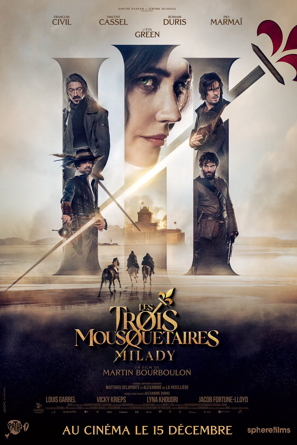 L'affiche du film Les trois mousquetaires: Milady