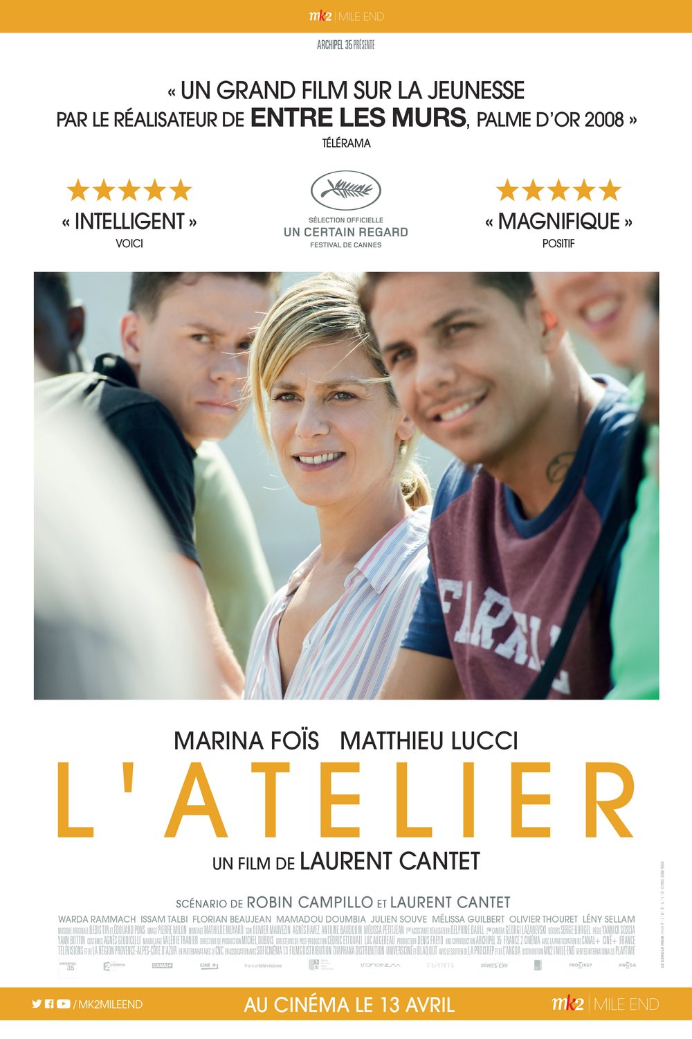 L'affiche du film L'Atelier
