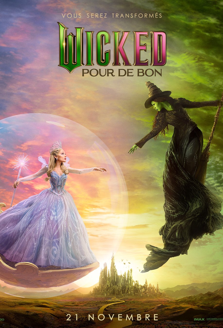L'affiche du film Wicked pour de bon