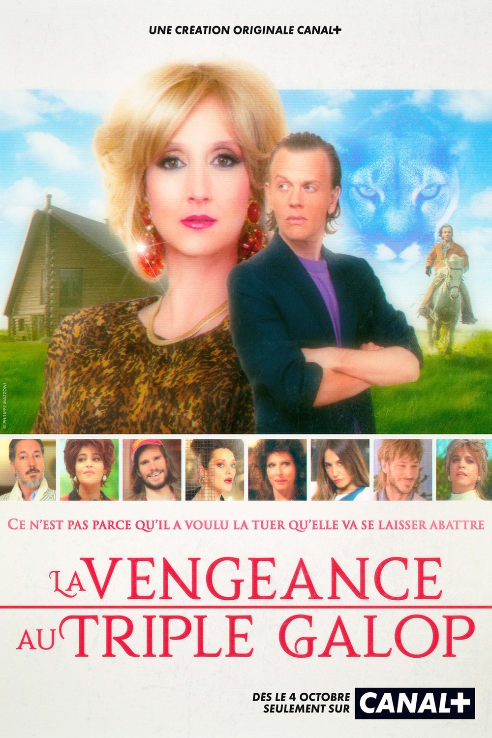 L'affiche du film La vengeance au triple galop