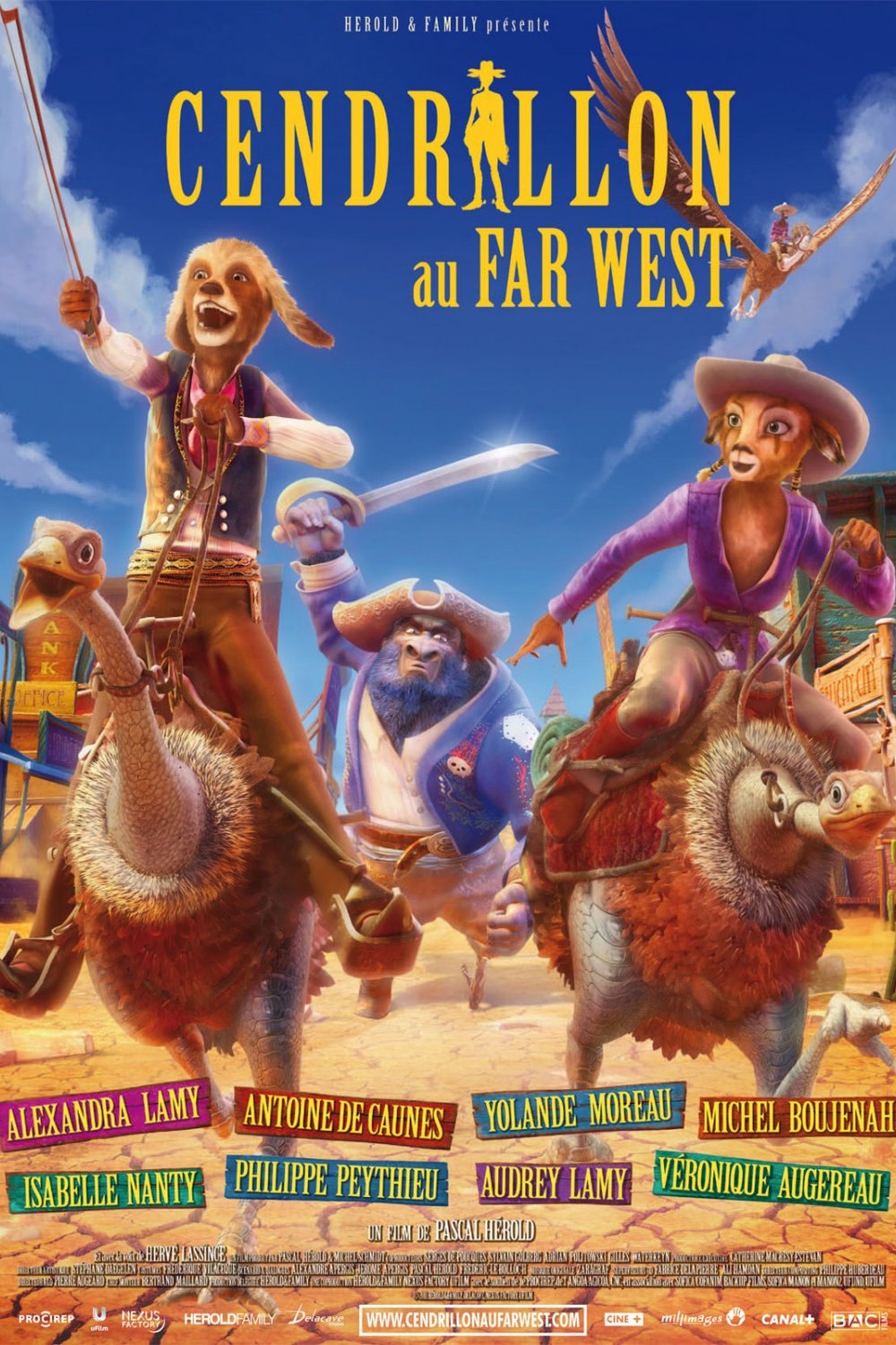 L'affiche du film Cendrillon au Far West