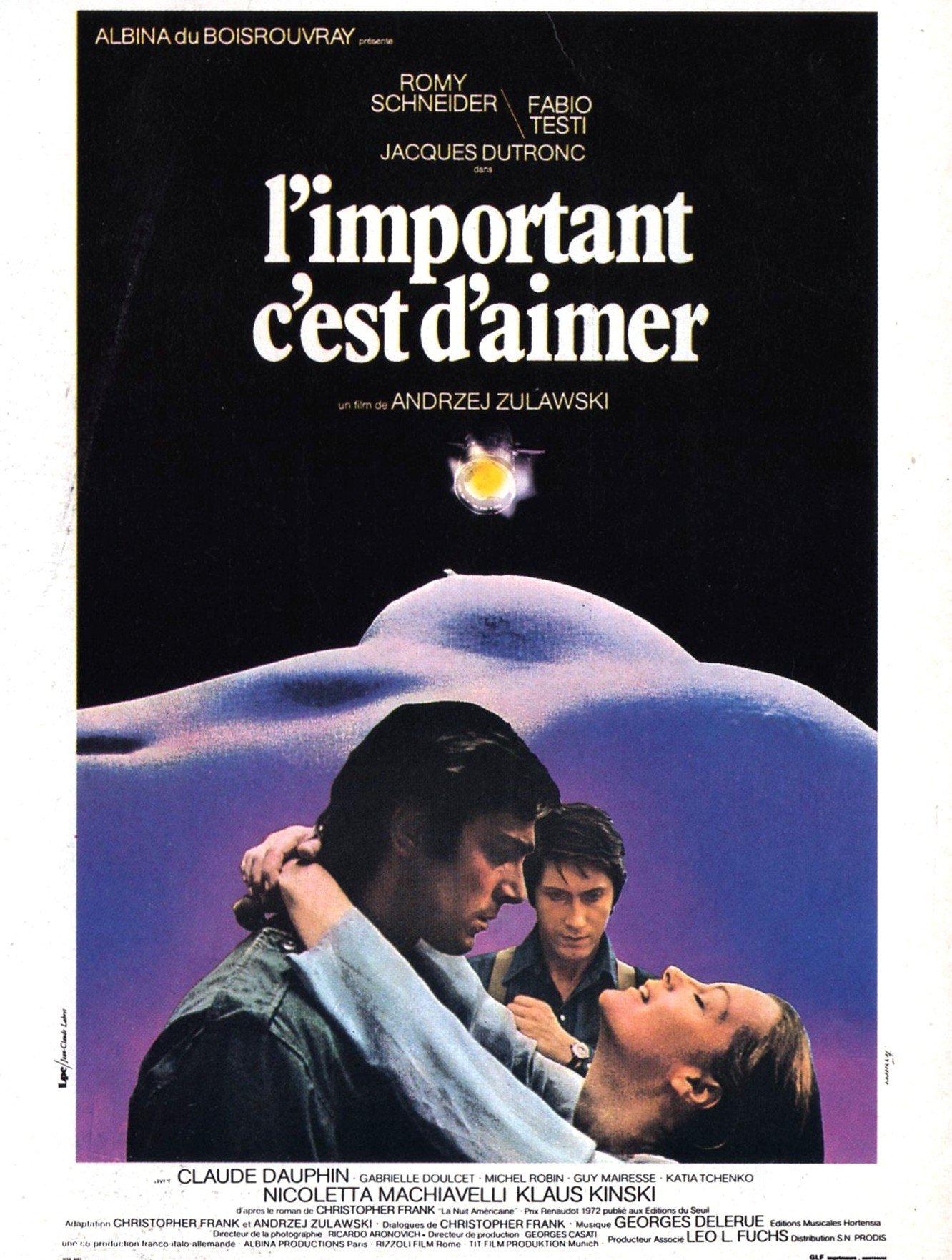 L'affiche du film L'Important c'est d'aimer