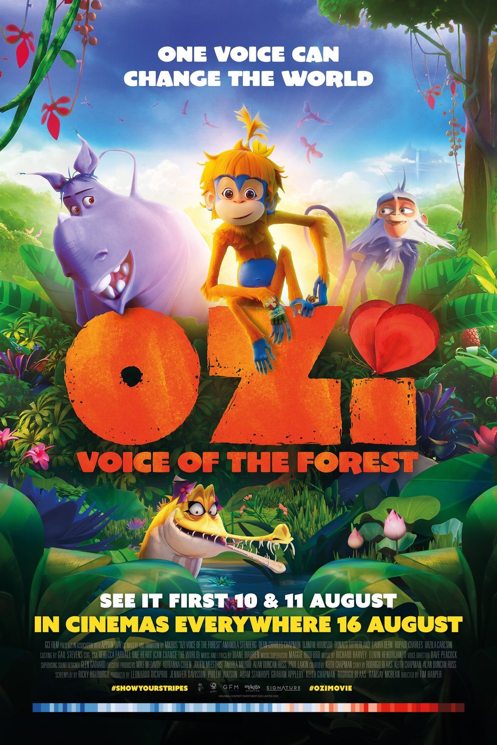 L'affiche du film Ozi: Voice of the Forest