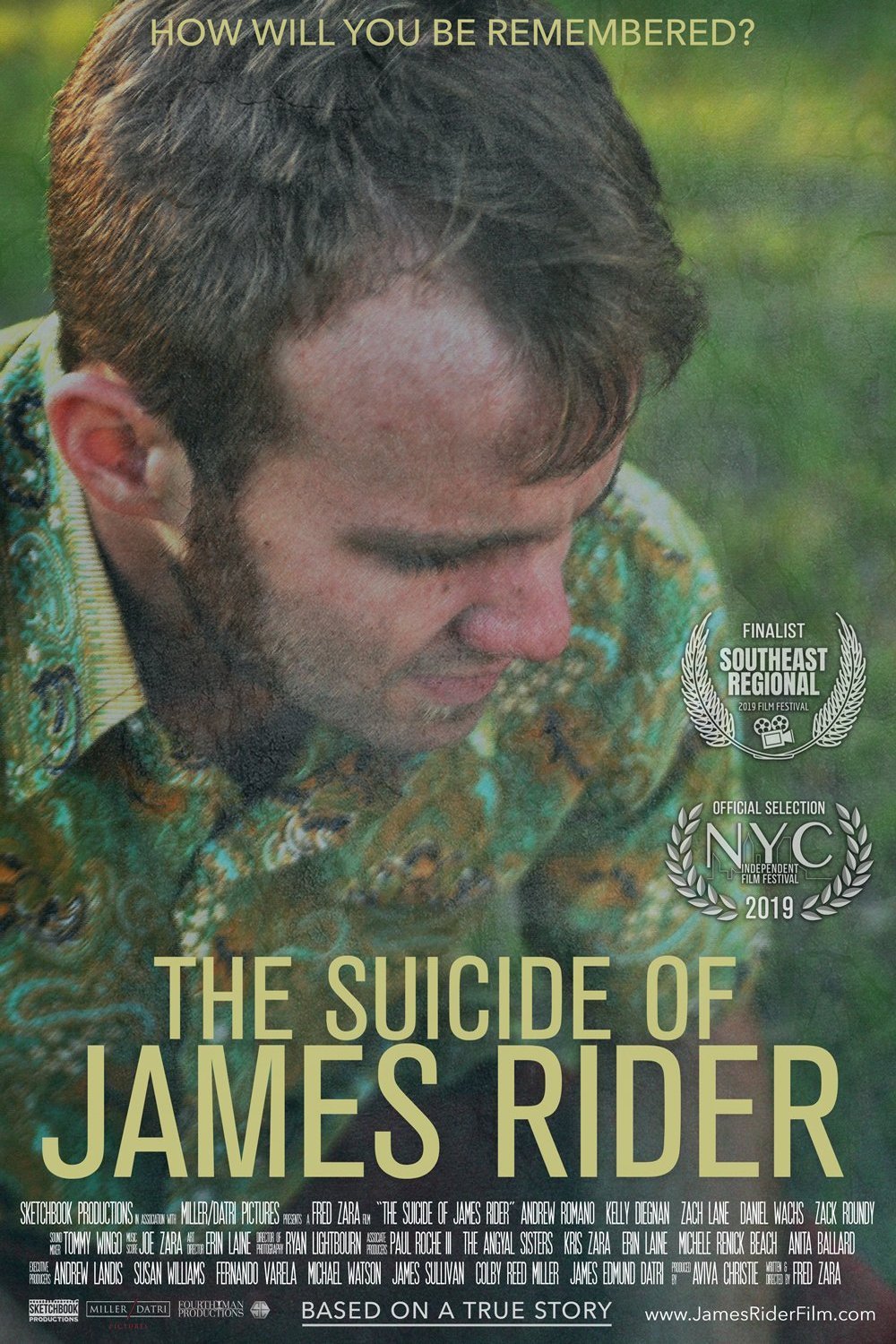 L'affiche du film The Suicide of James Rider