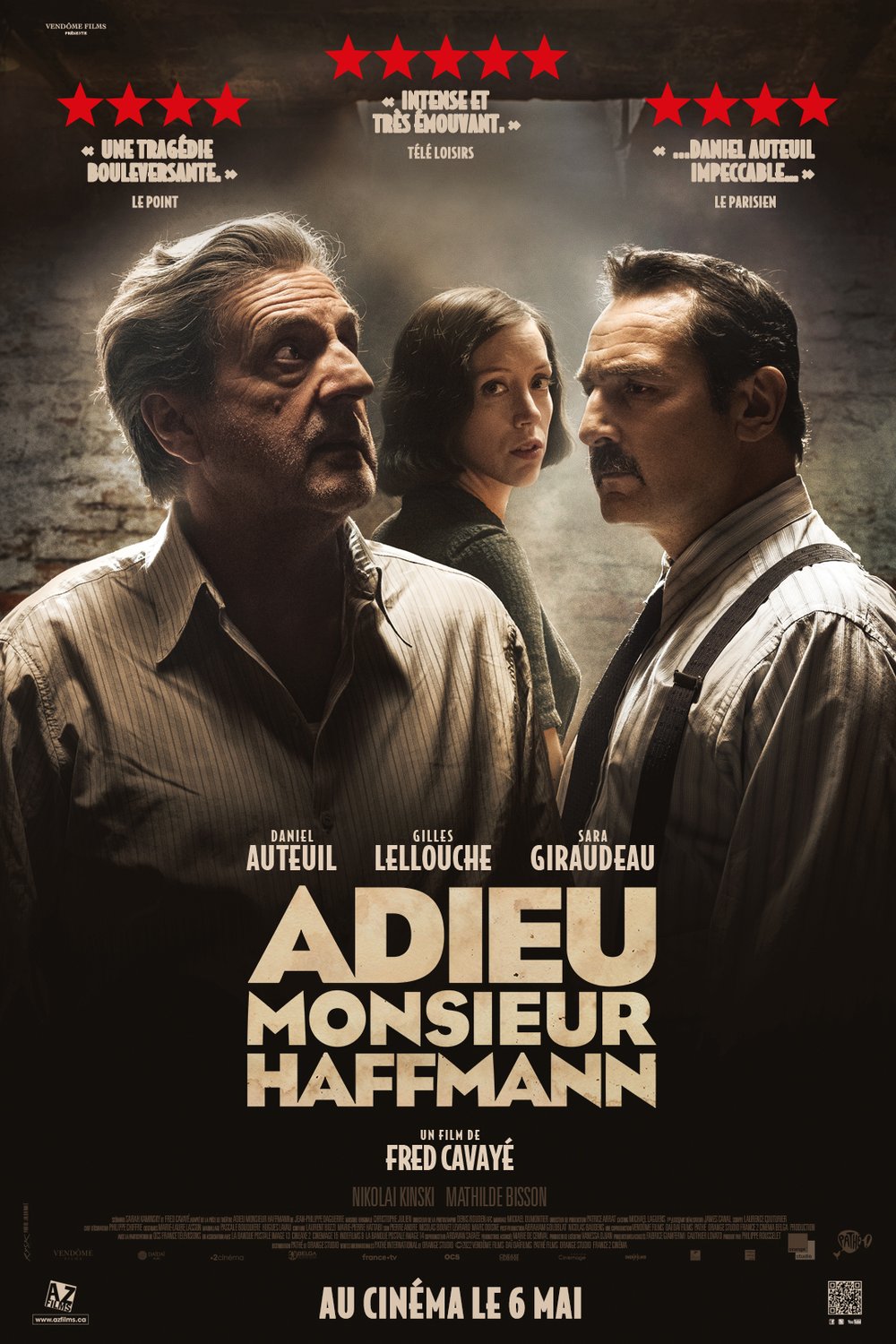 L'affiche du film Adieu Monsieur Haffmann