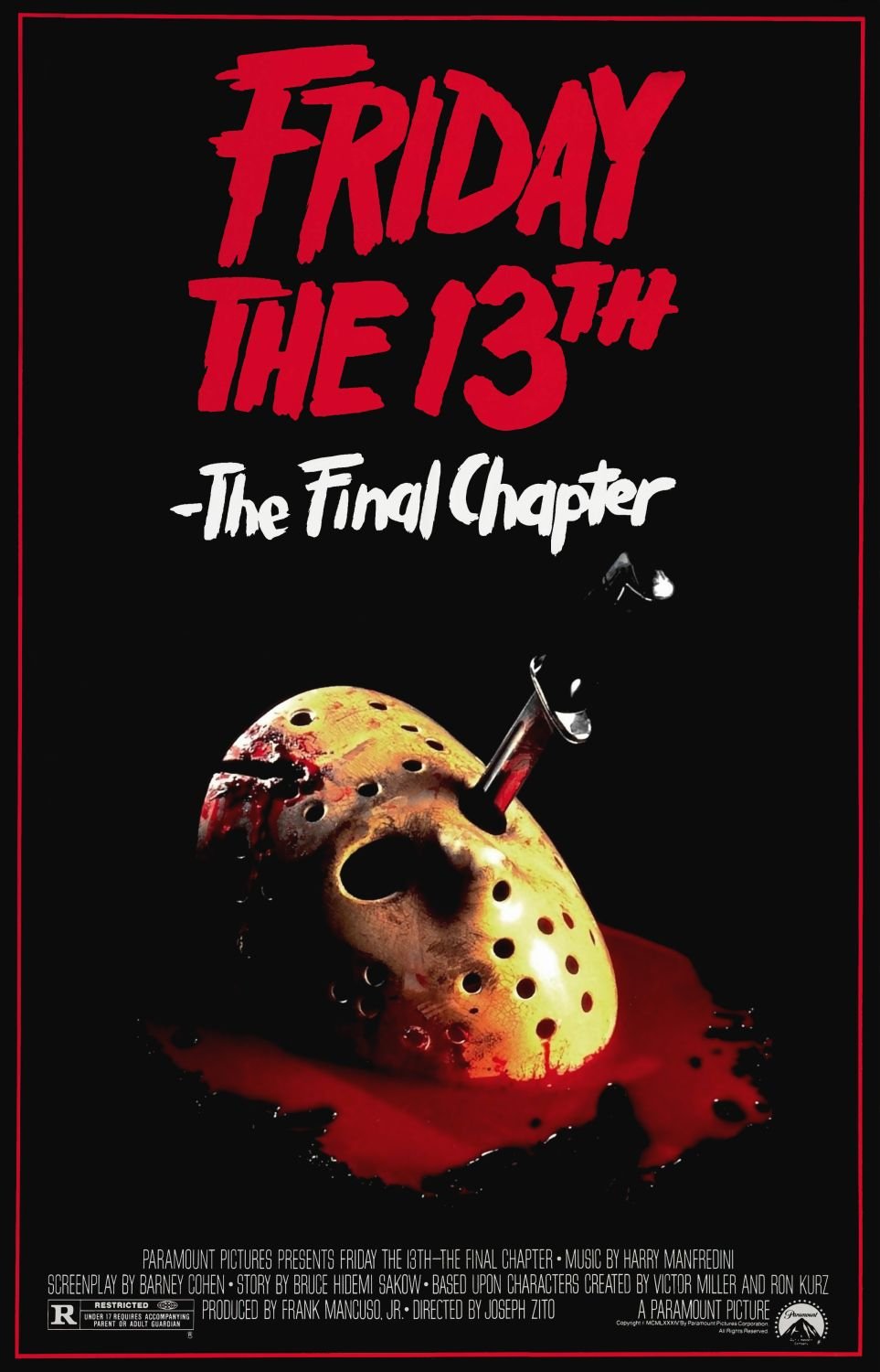 L'affiche du film Vendredi 13: Chapitre final