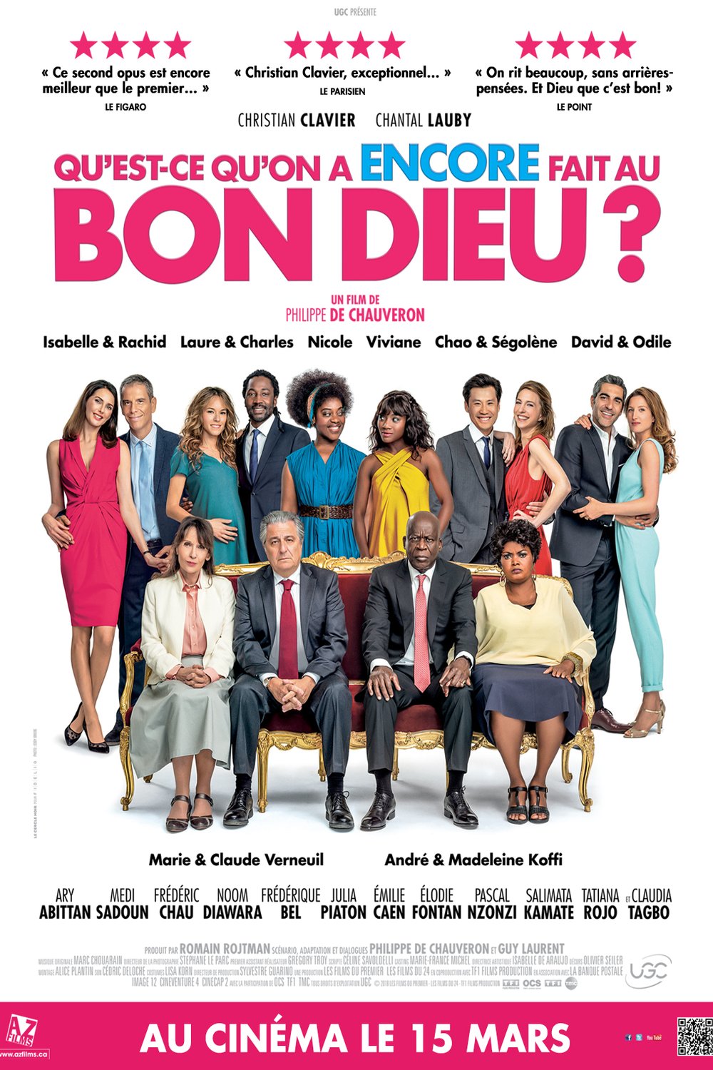 L'affiche du film Qu'est-ce qu'on a encore fait au bon Dieu?