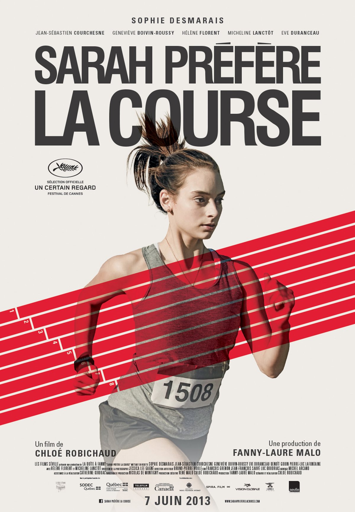 L'affiche du film Sarah préfère la course