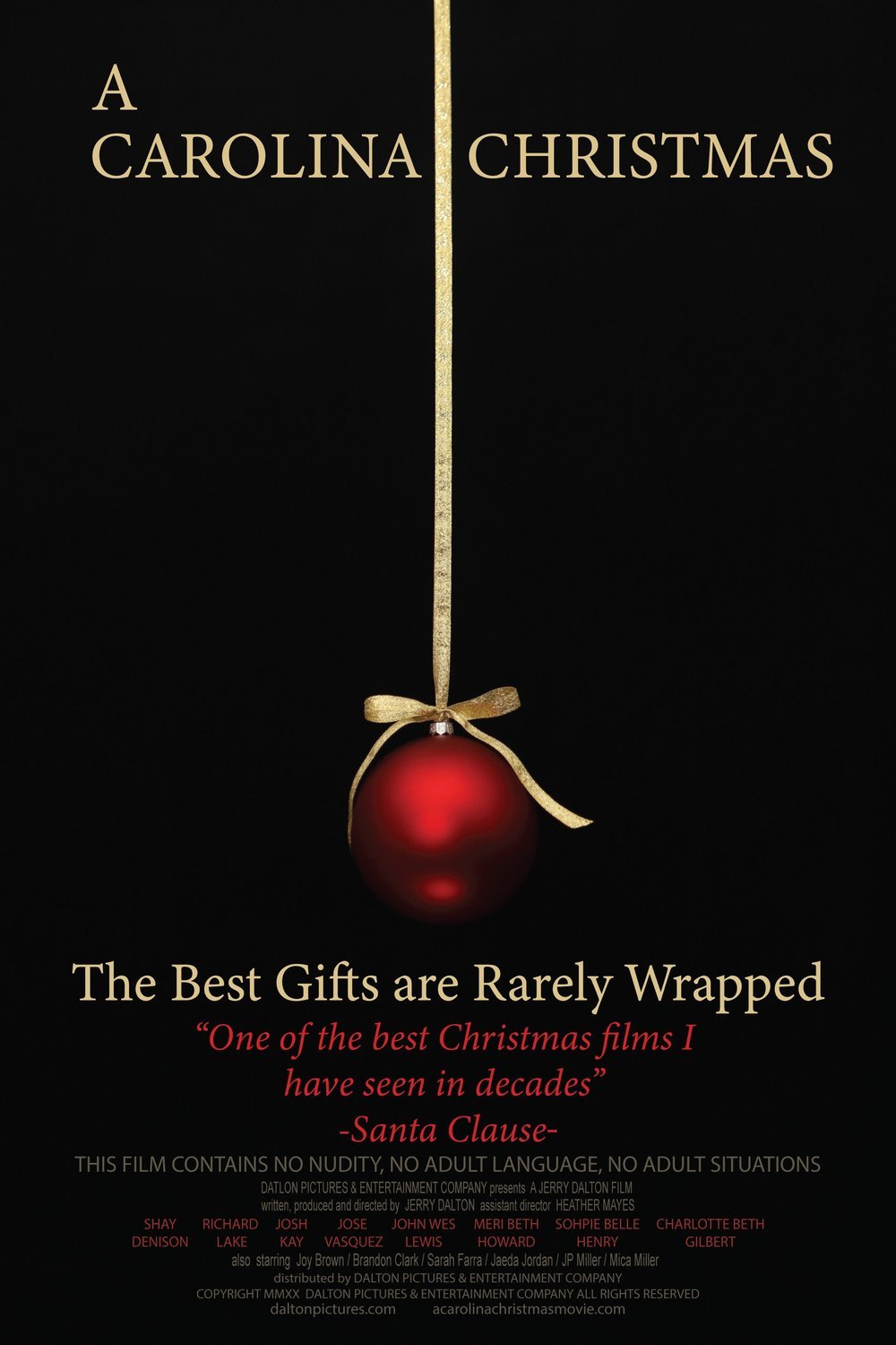 L'affiche du film A Carolina Christmas