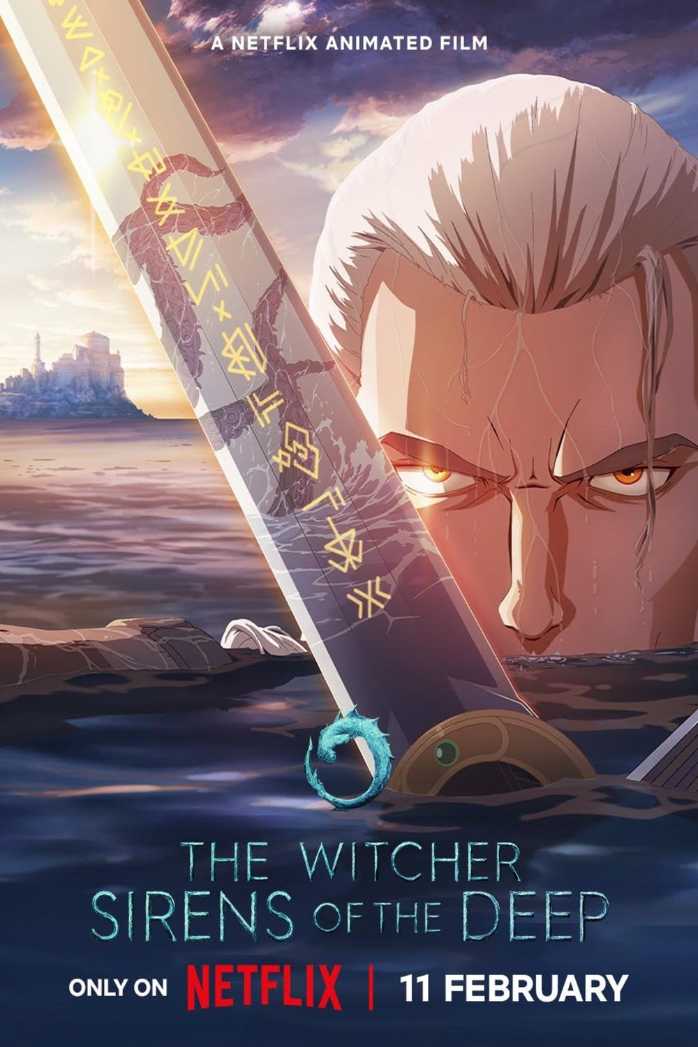 L'affiche du film The Witcher: Sirens of the Deep