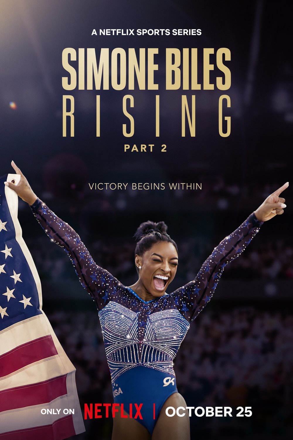 L'affiche du film Simone Biles: Rising
