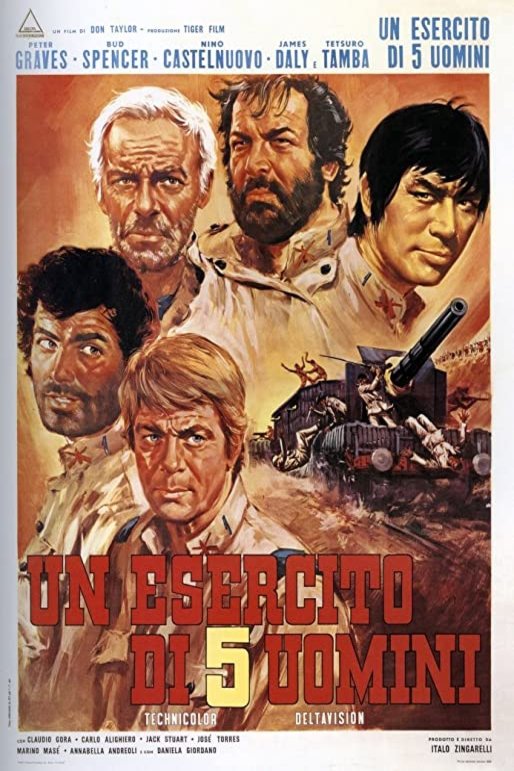 L'affiche du film Un Esercito di 5 uomini
