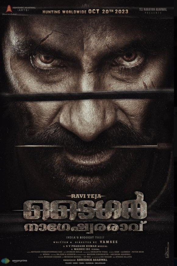 L'affiche du film Tiger Nageswara Rao