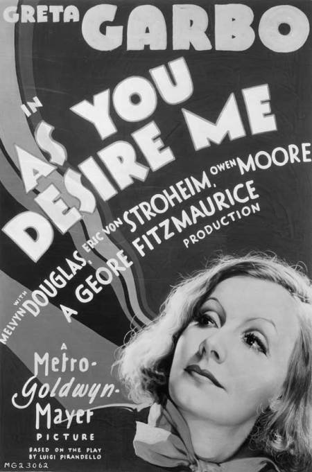 L'affiche du film As You Desire Me
