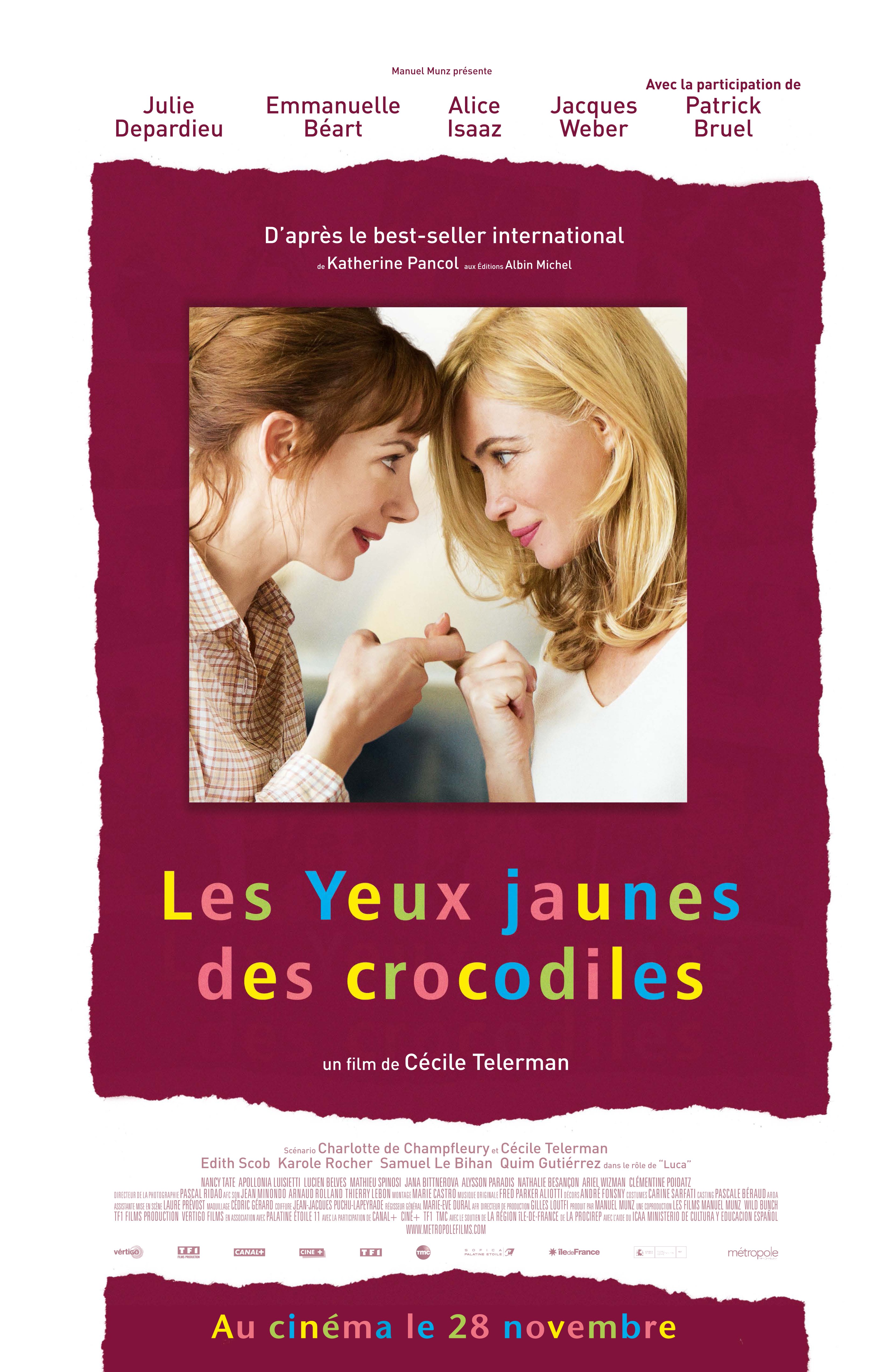 L'affiche du film Les Yeux jaunes des crocodiles