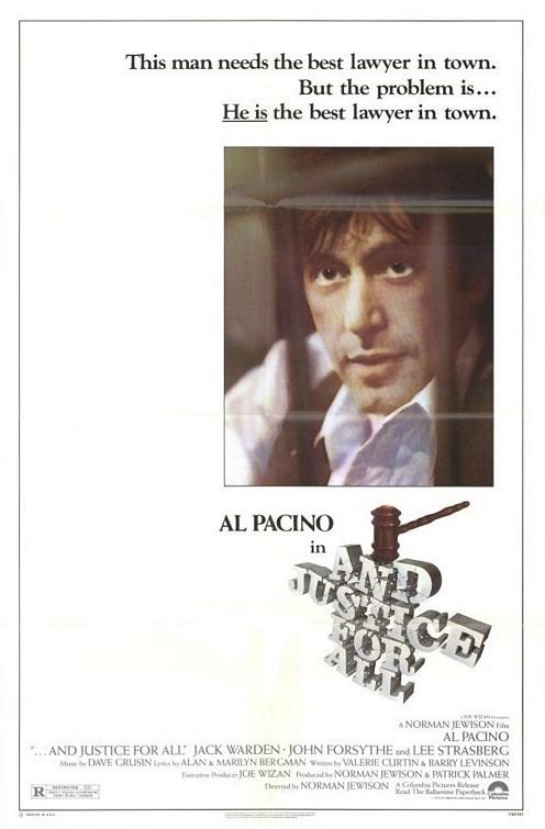 L'affiche du film And Justice For All