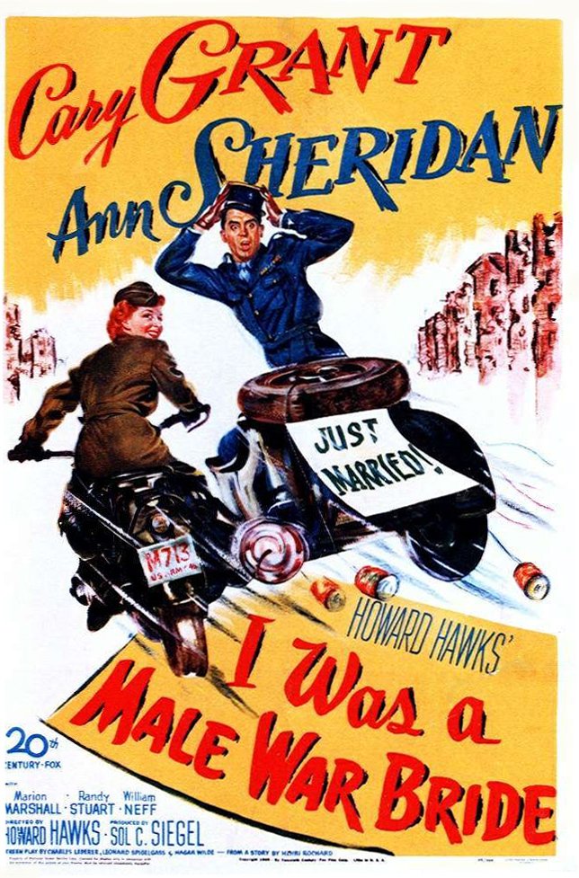 L'affiche du film I Was a Male War Bride