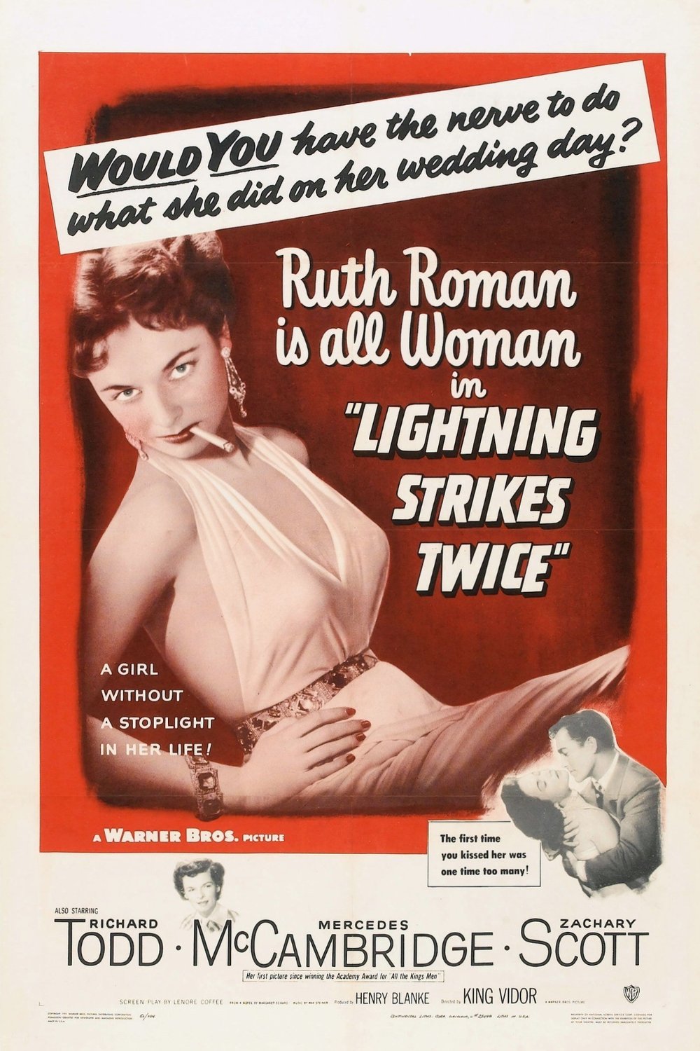 L'affiche du film Lightning Strikes Twice