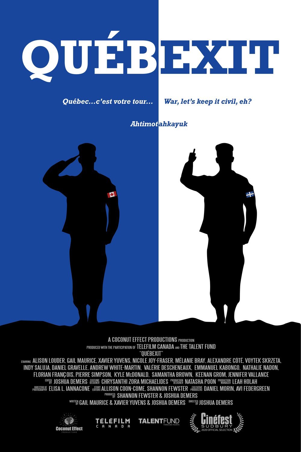 L'affiche du film Québexit
