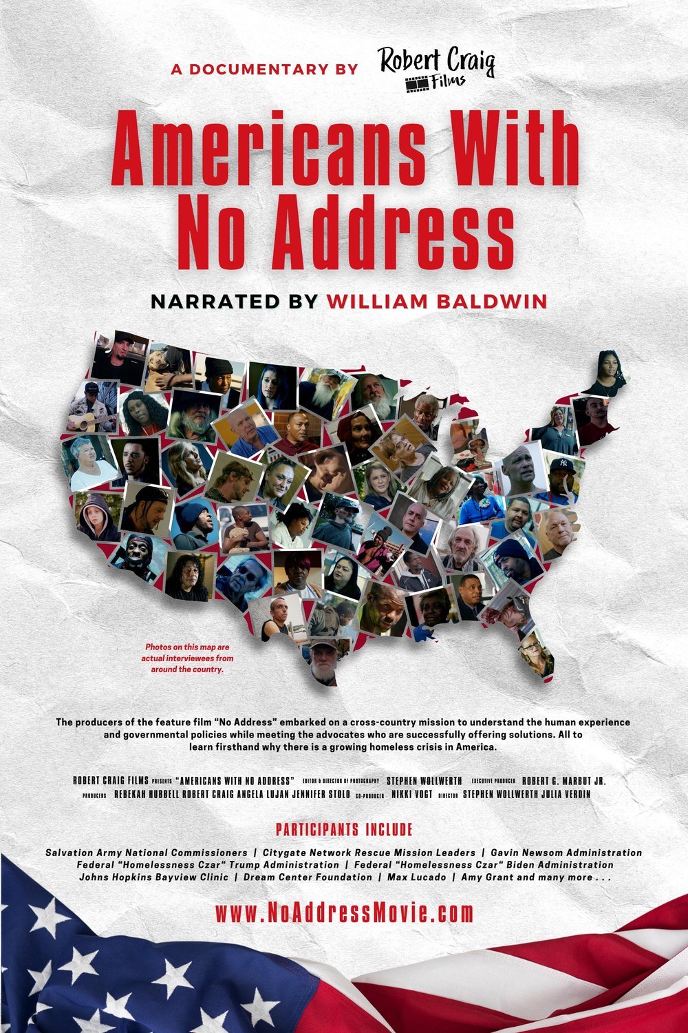 L'affiche du film Americans with No Address